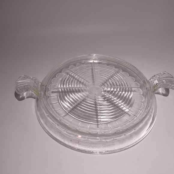 Vintage Fire King Clear Round Trivet - Picture 10 of 11